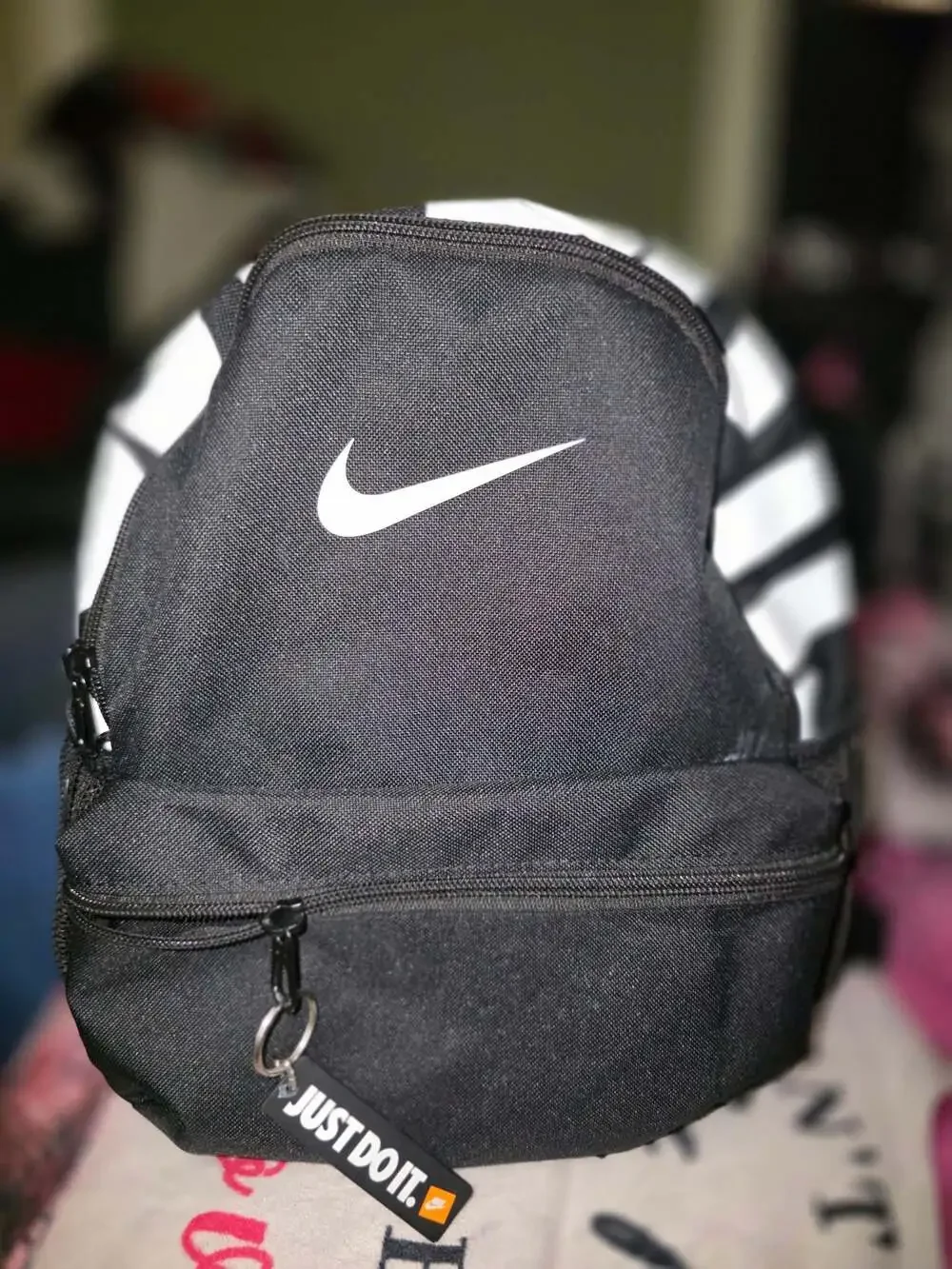 Nike Brasilia JDI Just Do It Kids Mini Backpack Black/White